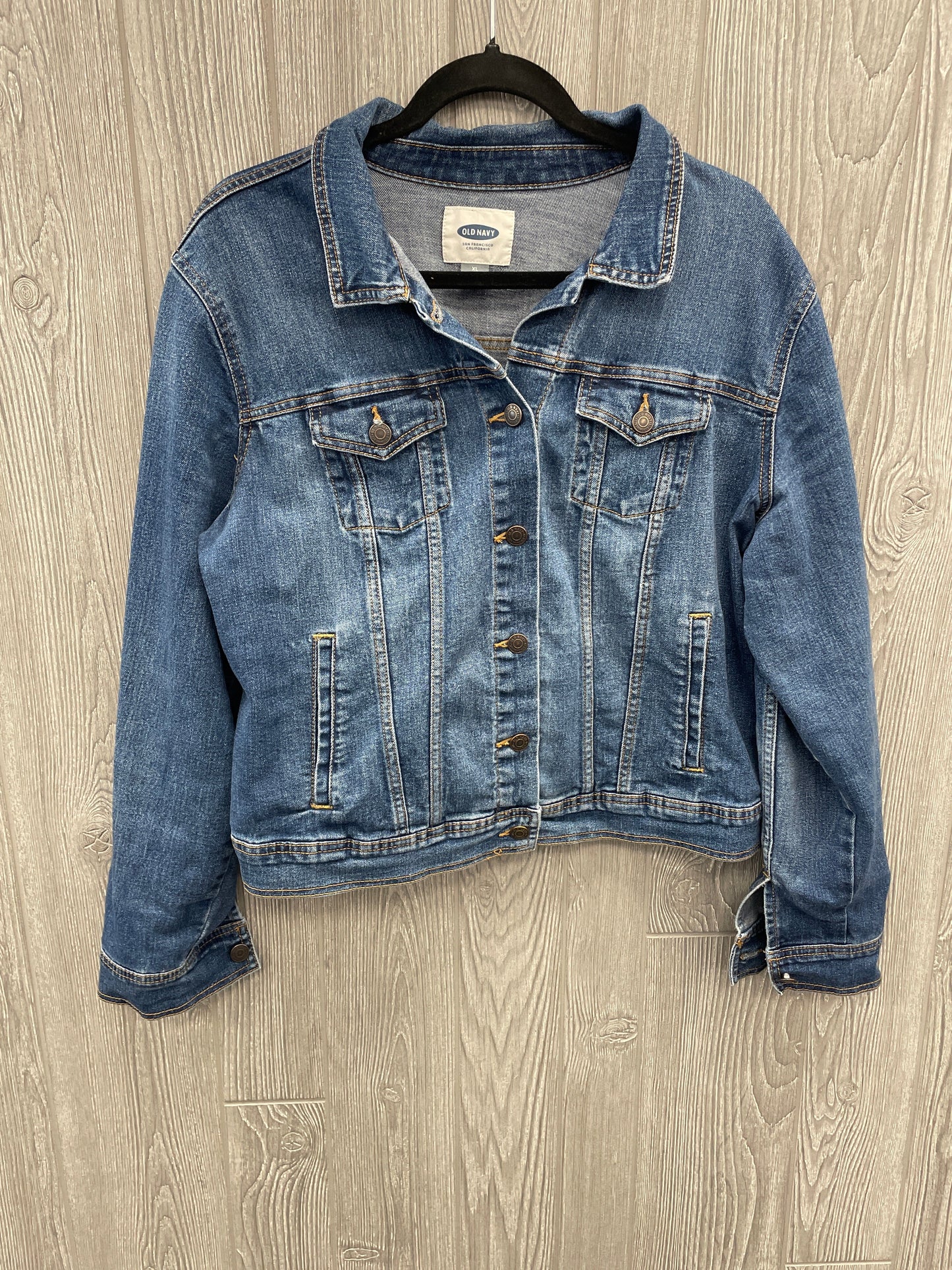 Jacket Denim By Old Navy In Blue Denim, Size: Xl