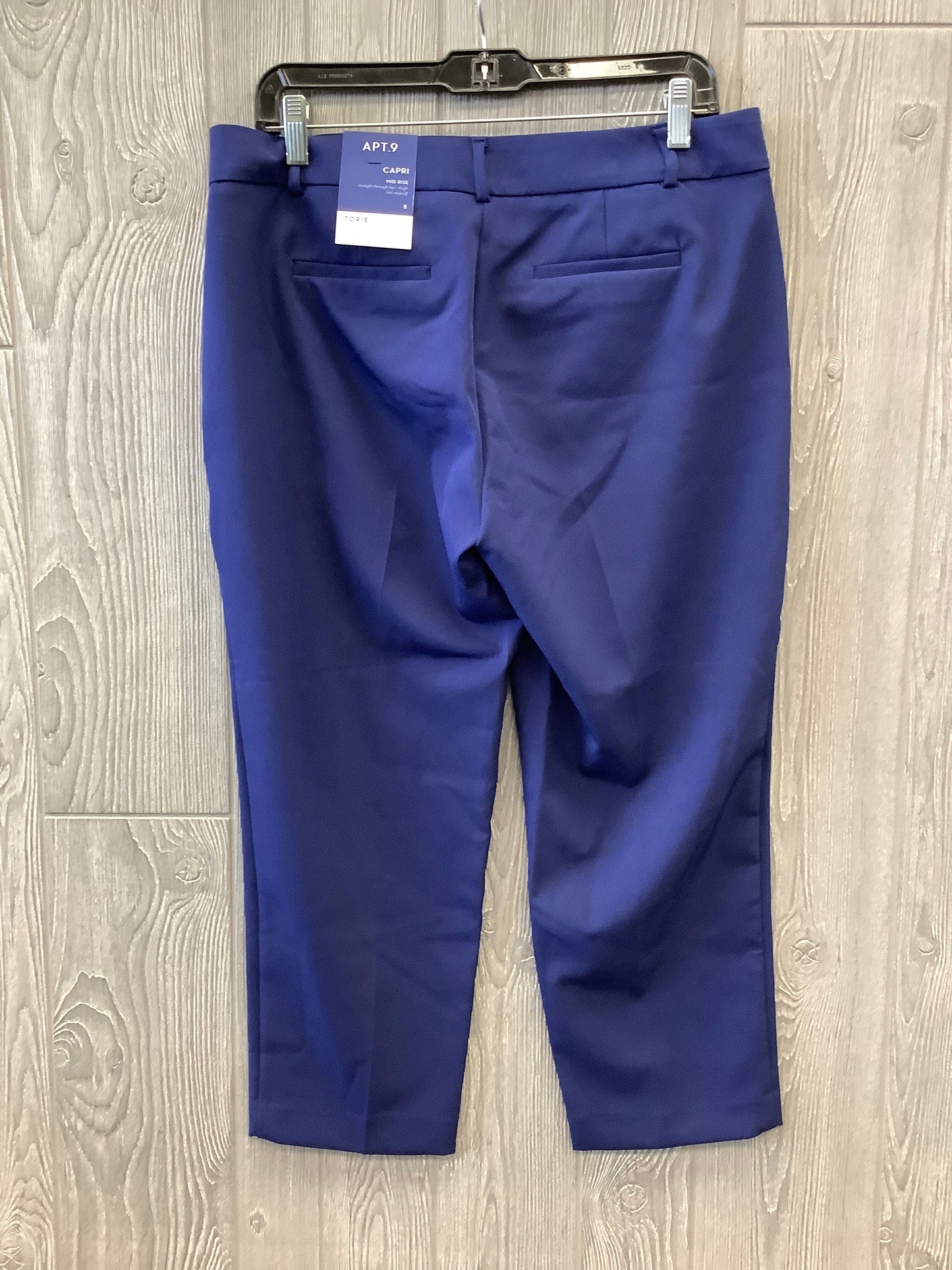 Capris By Apt 9 In Blue, Size: 8