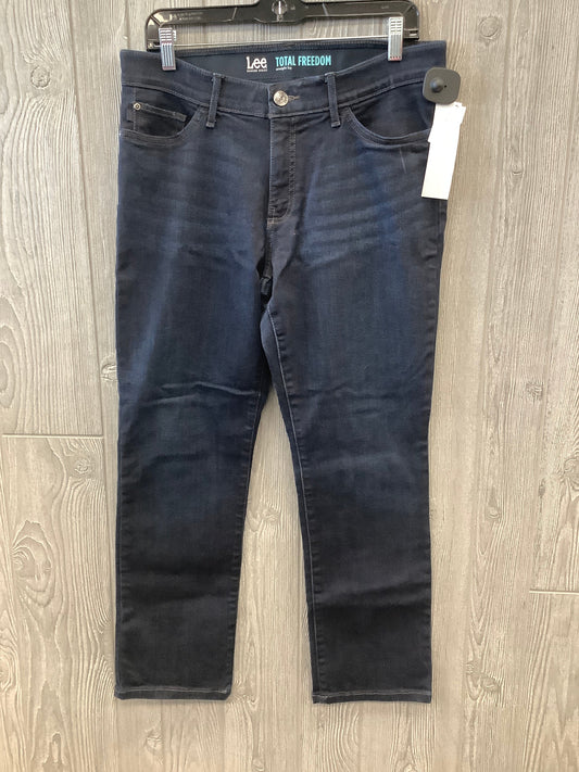 Jeans Straight By Lee In Blue Denim, Size: 12p