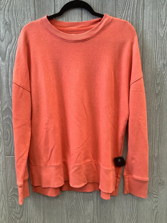 Sweatshirt Crewneck By Time And Tru In Orange, Size: M