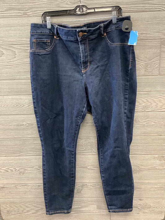 Jeans Skinny By Maurices In Blue Denim, Size: 18