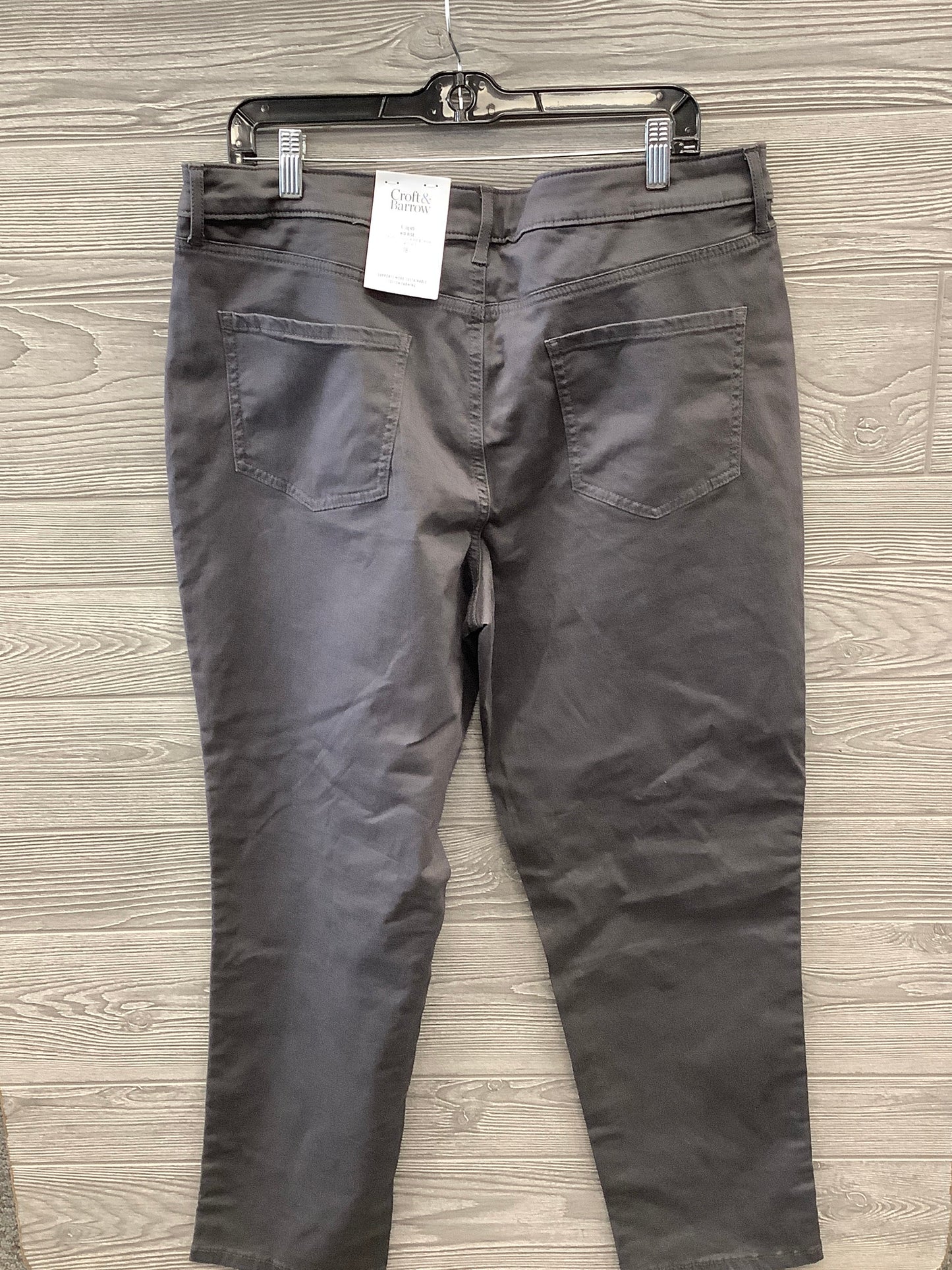 Pants Chinos & Khakis By Croft And Barrow In Grey, Size: 18