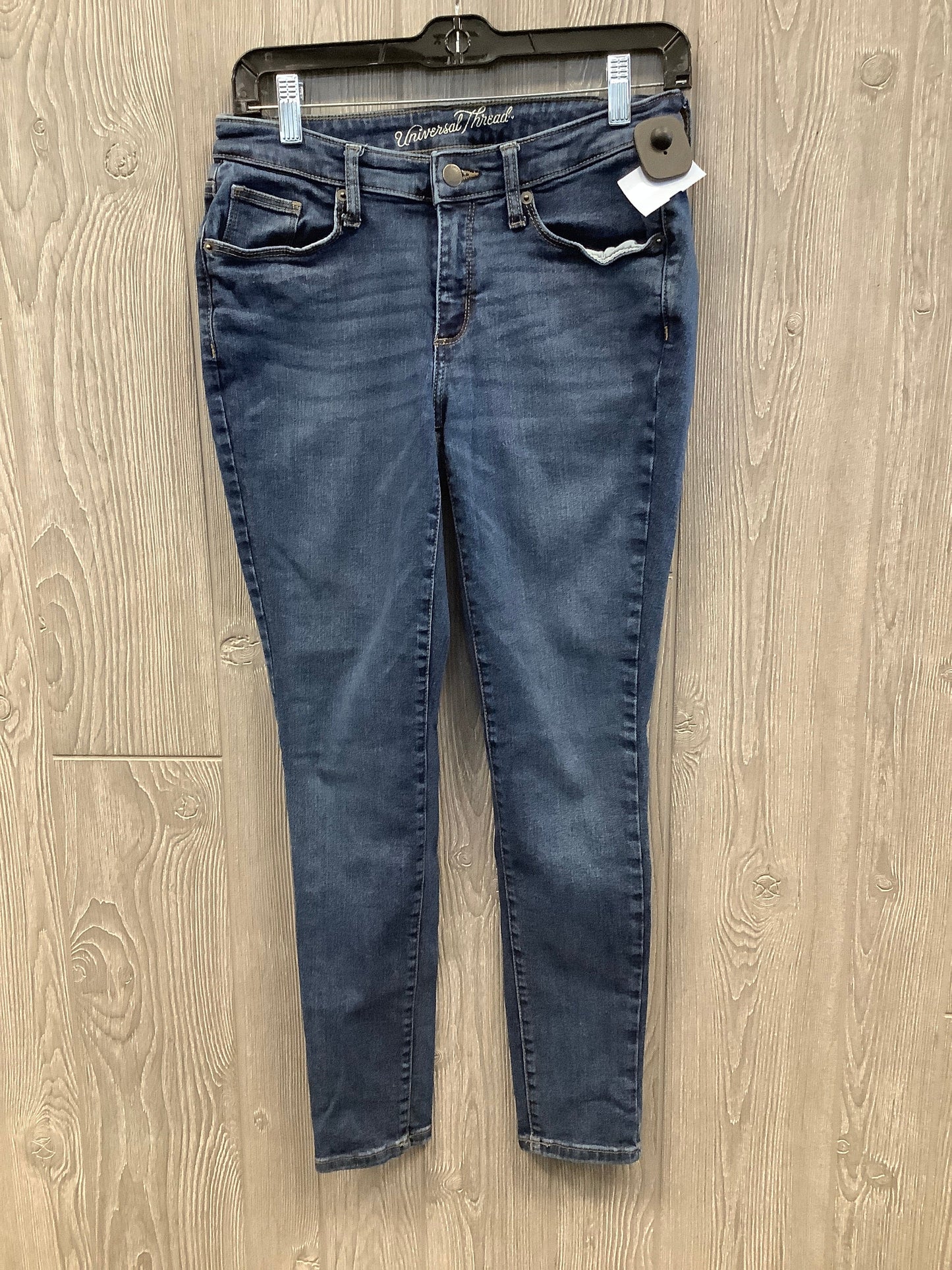 Jeans Skinny By Universal Thread In Blue Denim, Size: 6