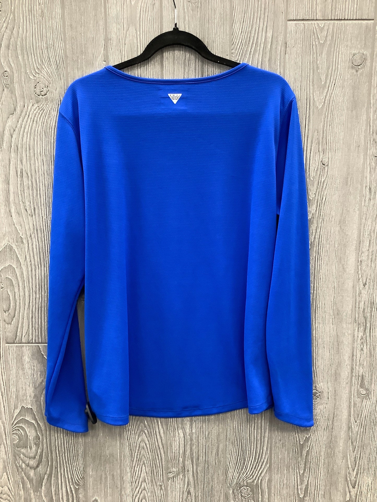 Athletic Top Long Sleeve Crewneck By Columbia In Blue, Size: Xl