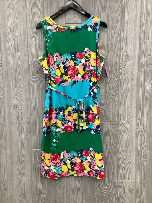 Floral Print Dress Casual Midi Talbots, Size L