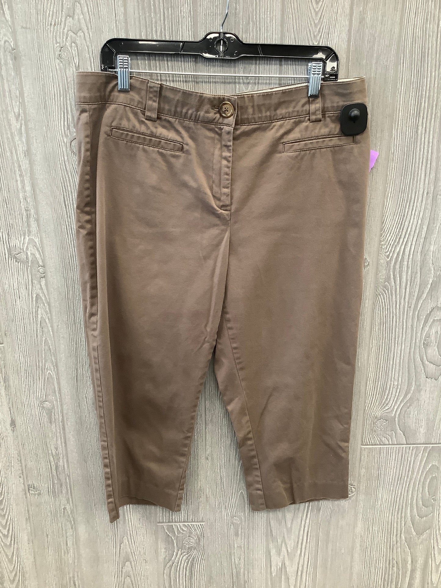 Capris By Counterparts In Brown, Size: 16