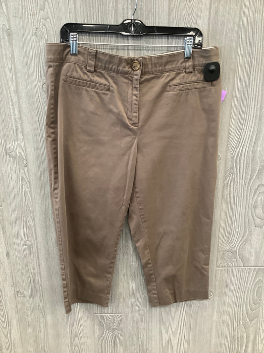 Capris By Counterparts In Brown, Size: 16