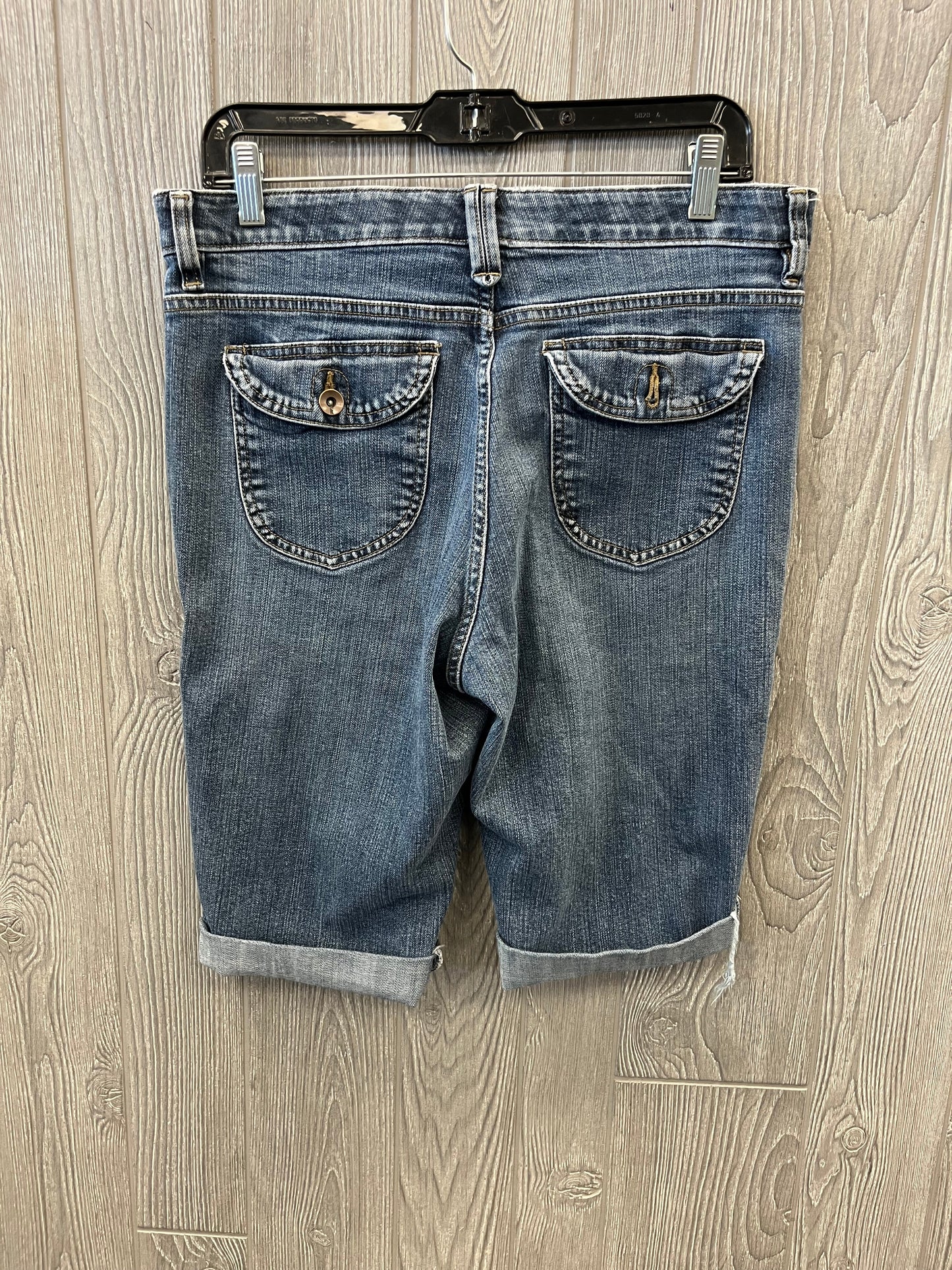 Capris By Lee In Blue Denim, Size: 12