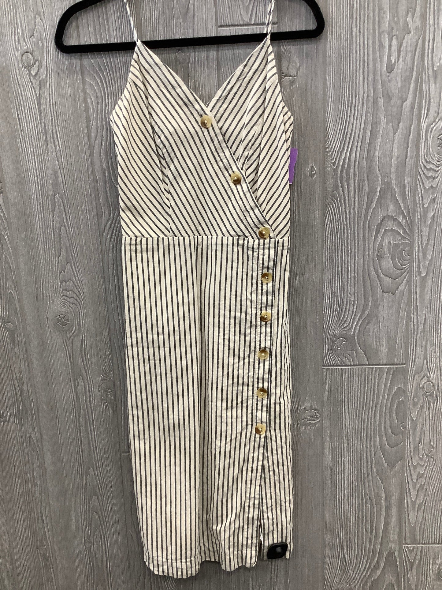 Striped Pattern Dress Casual Midi Maurices, Size Xs