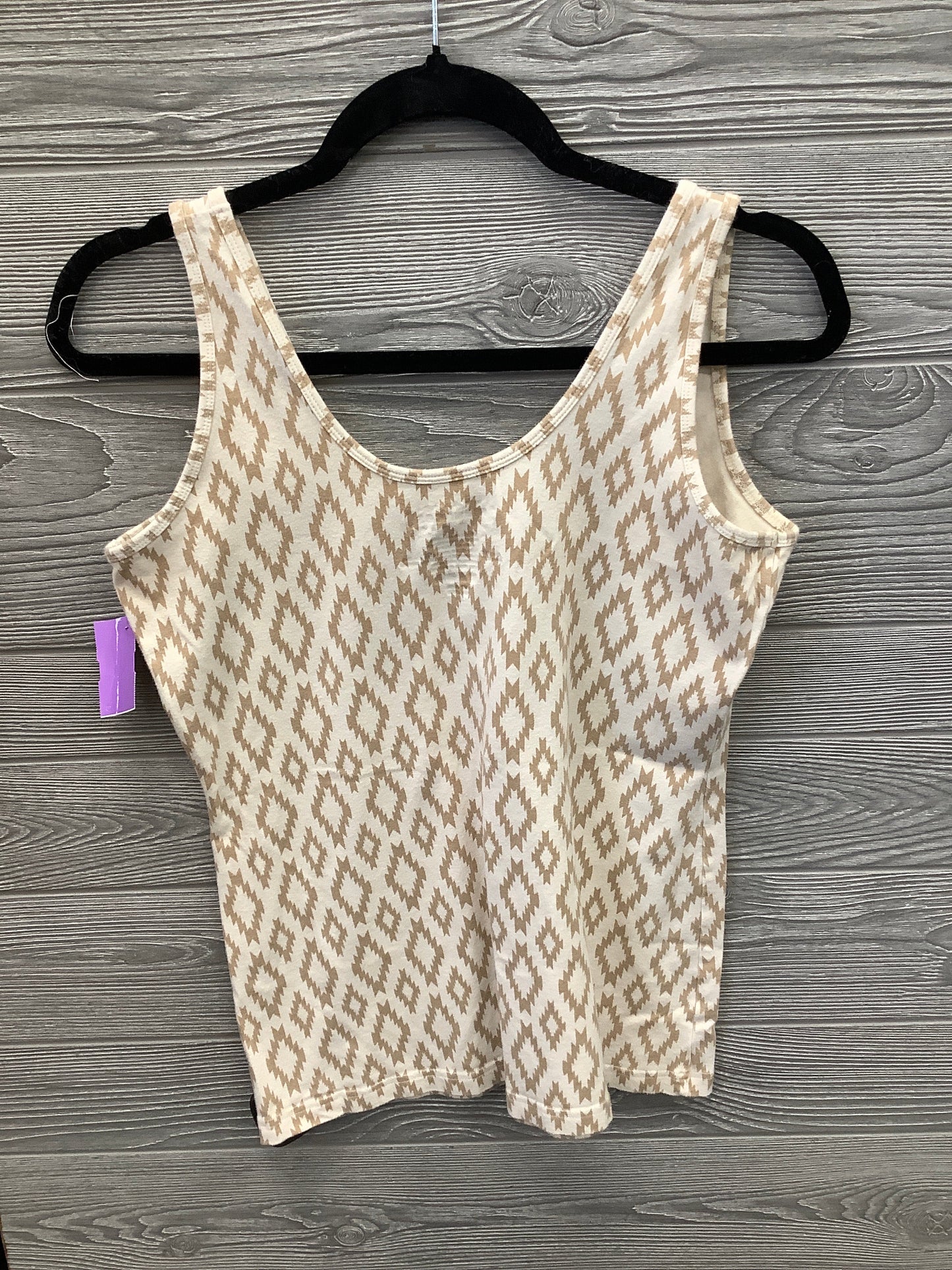 Top Sleeveless By Maurices In Tan, Size: L