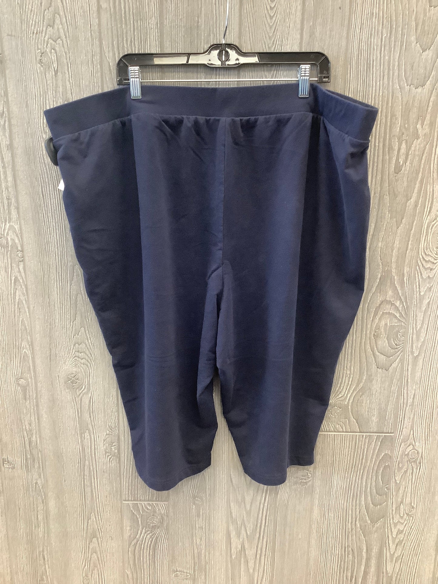 Capris By Croft And Barrow In Blue, Size: 22