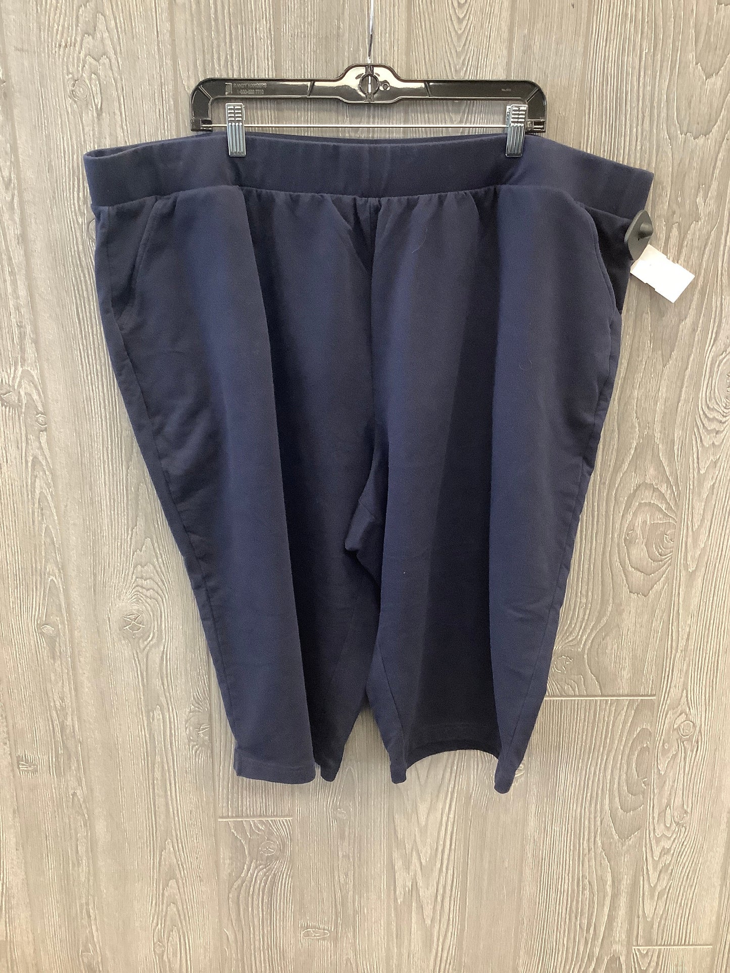 Capris By Croft And Barrow In Blue, Size: 22