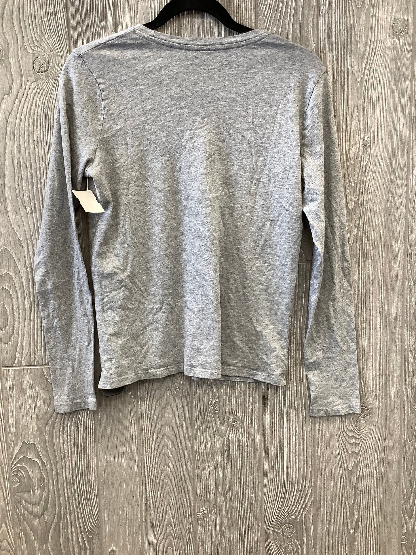 Grey Top Long Sleeve Time And Tru, Size M