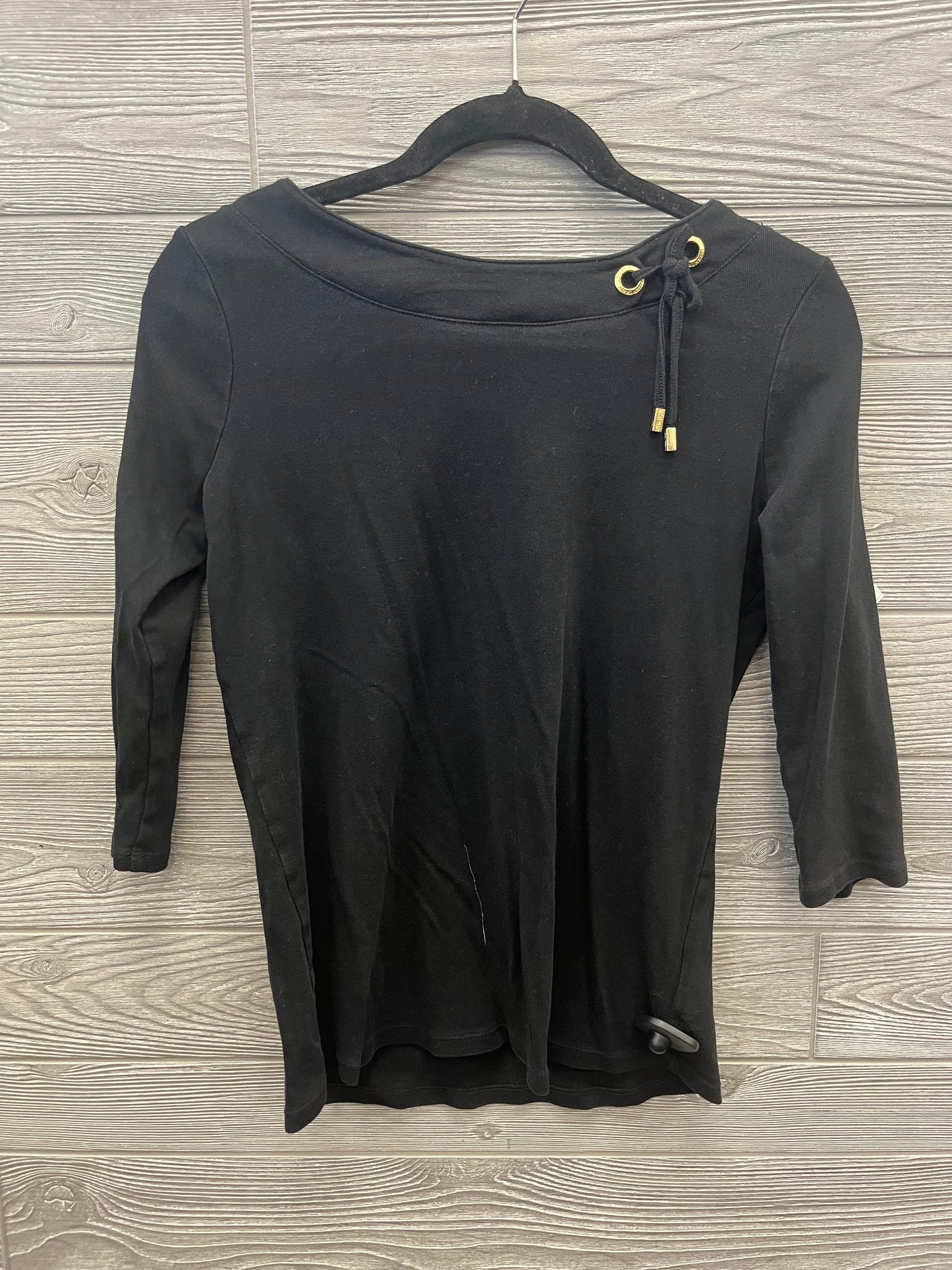 Black Top Long Sleeve Ellen Tracy, Size M