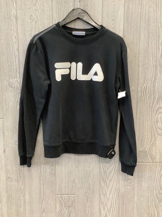 Athletic Sweatshirt Collar By Fila In Black, Size: S