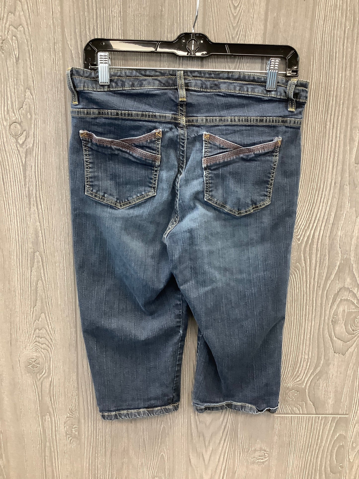 Capris By Lee In Blue Denim, Size: 12