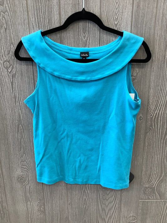 Top Sleeveless By Rafaella In Blue, Size: M