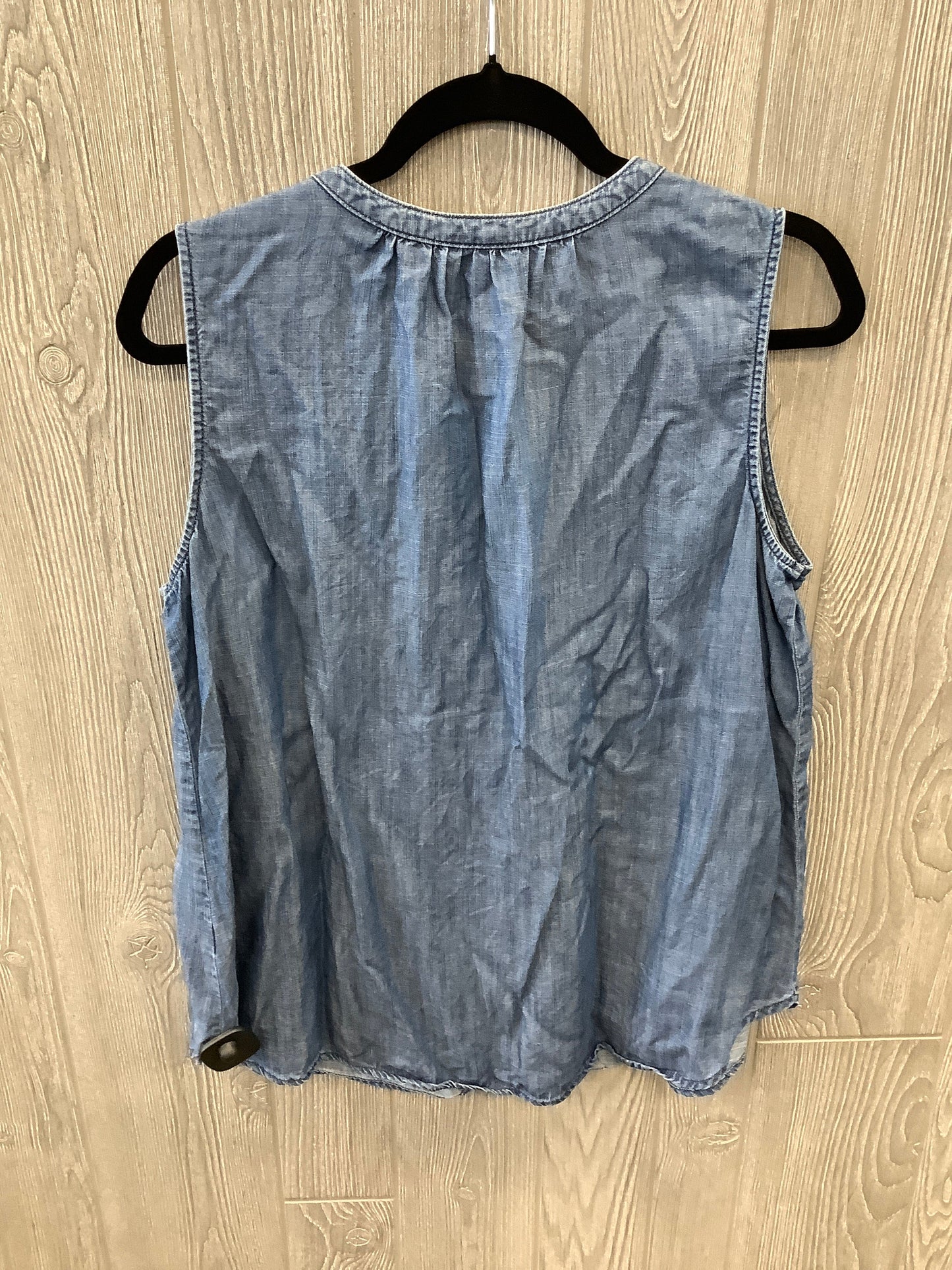 Top Sleeveless By Liz Claiborne In Blue, Size: L