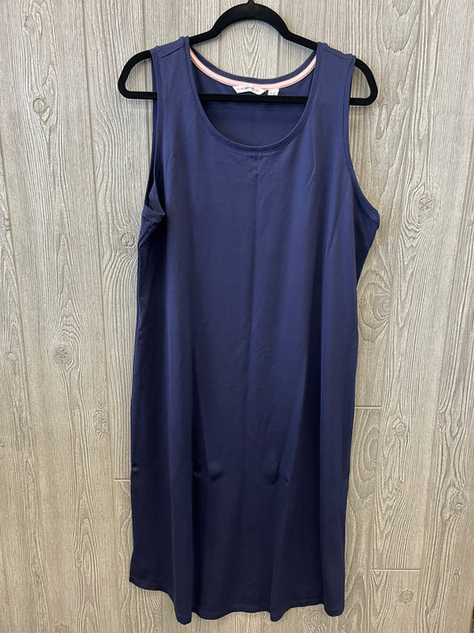 Dress Casual Midi By Isaac Mizrahi In Blue, Size: 1x