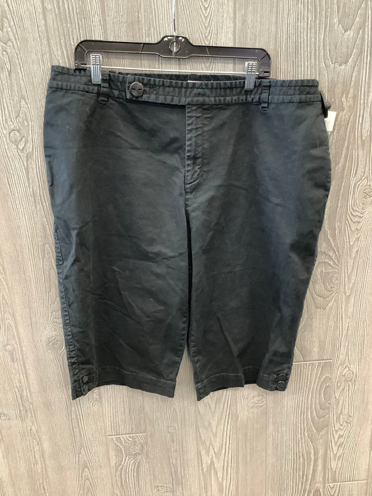 Capris By Cj Banks In Black, Size: 20