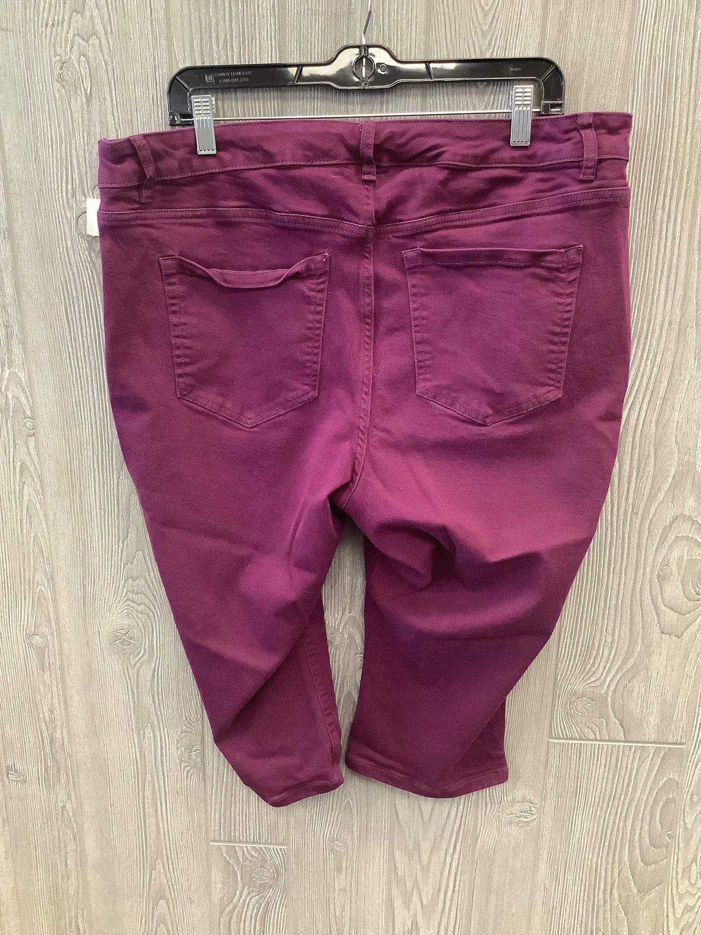 Capris By Lane Bryant In Purple, Size: 20