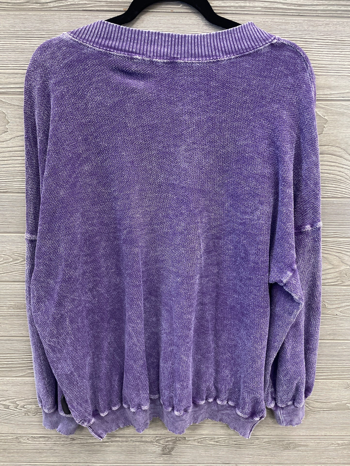 Sweater By White Birch In Purple, Size: 1x