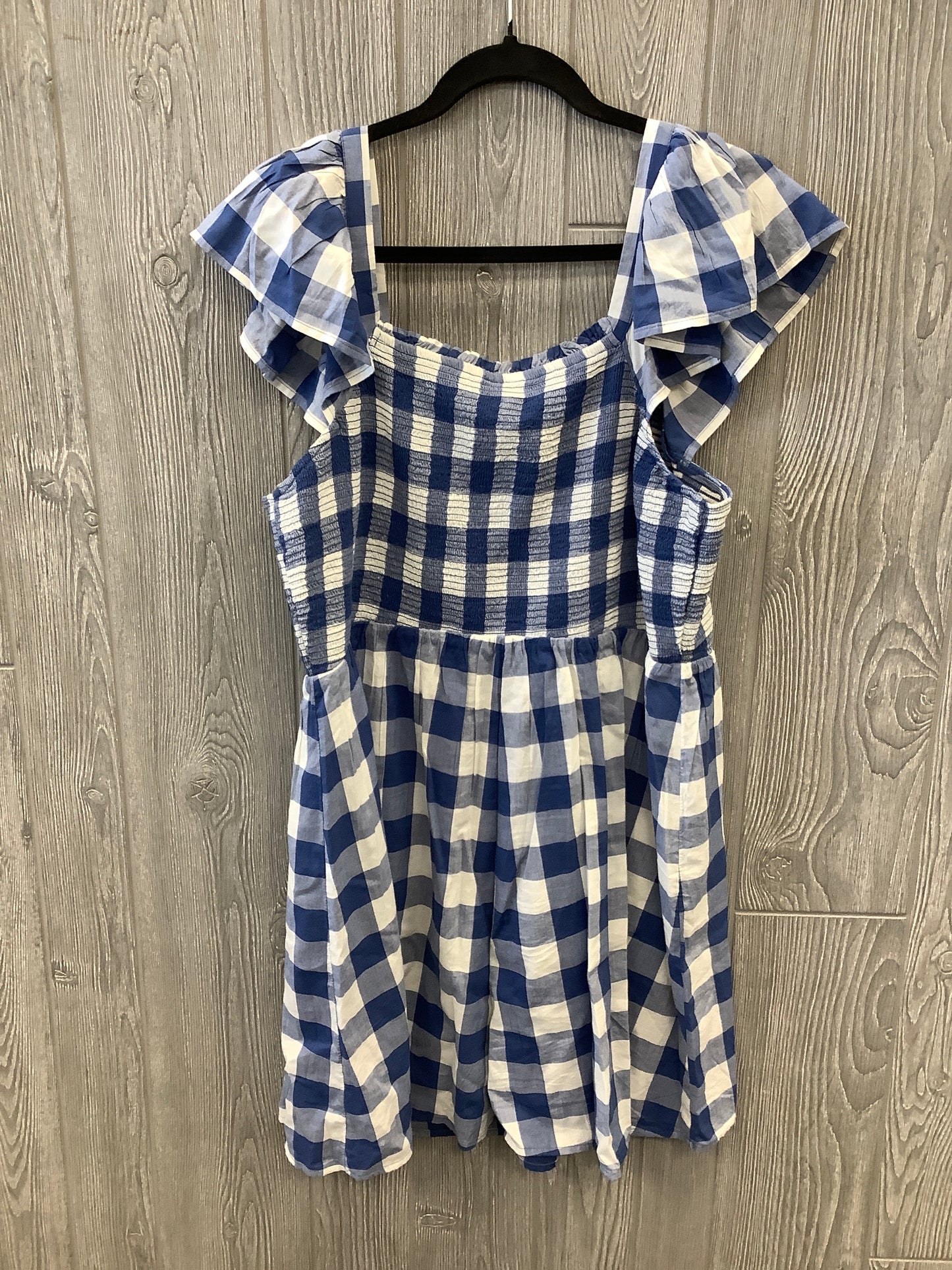 Dress Casual Midi By Old Navy In Plaid Pattern, Size: Xl