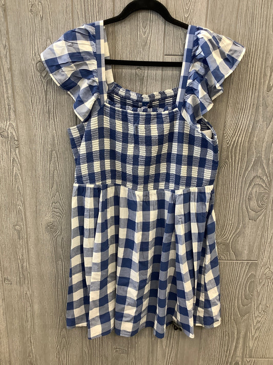 Dress Casual Midi By Old Navy In Plaid Pattern, Size: Xl