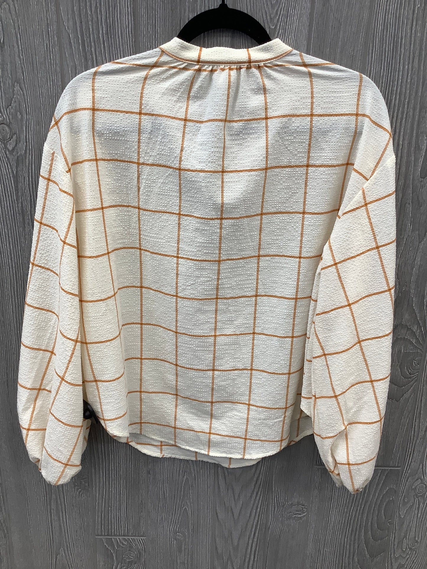 Top Long Sleeve By A New Day In Cream, Size: S