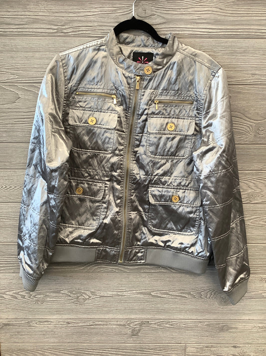 Jacket Other By Isaac Mizrahi Live Qvc In Silver, Size: L