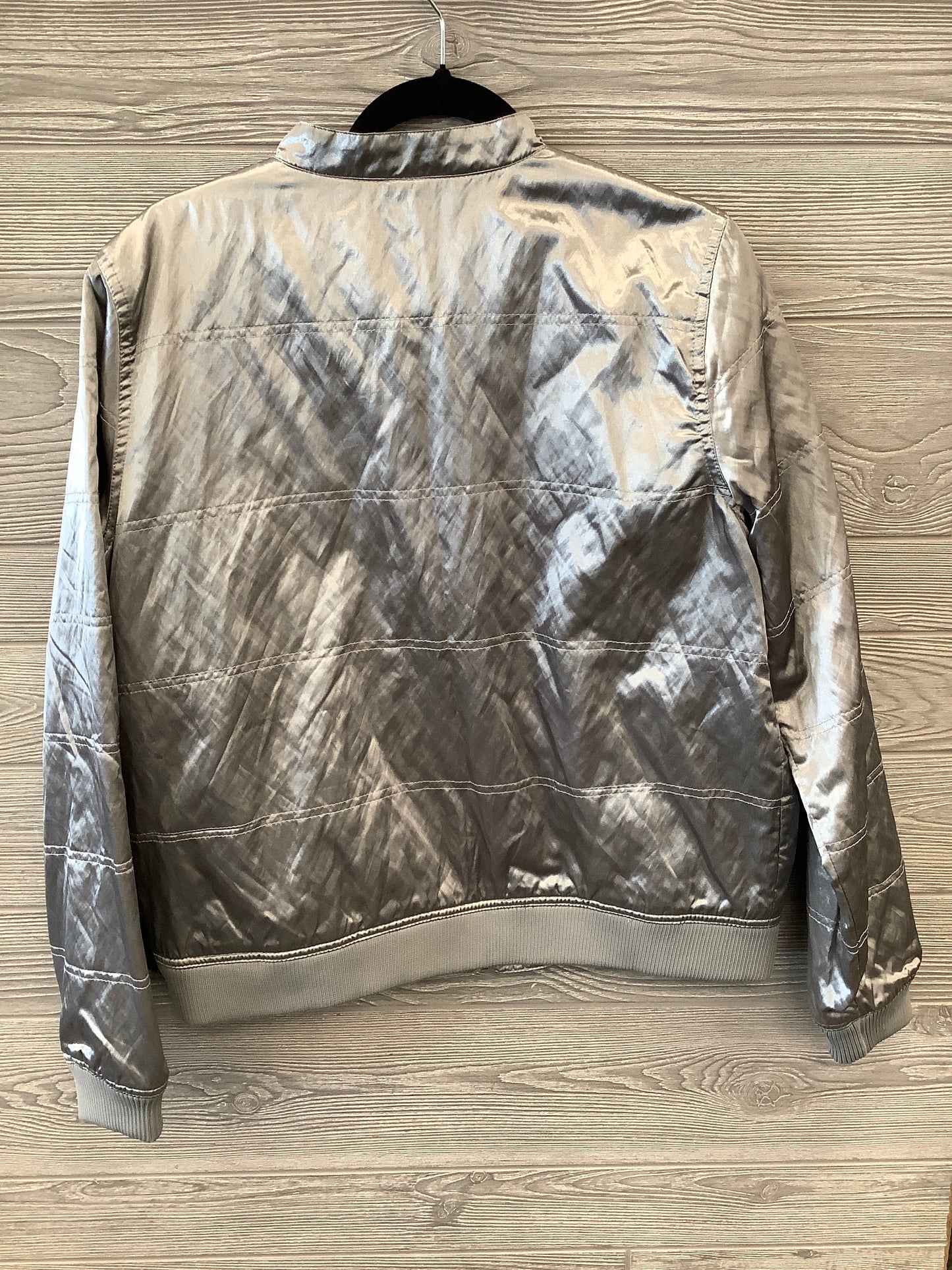 Jacket Other By Isaac Mizrahi Live Qvc In Silver, Size: L