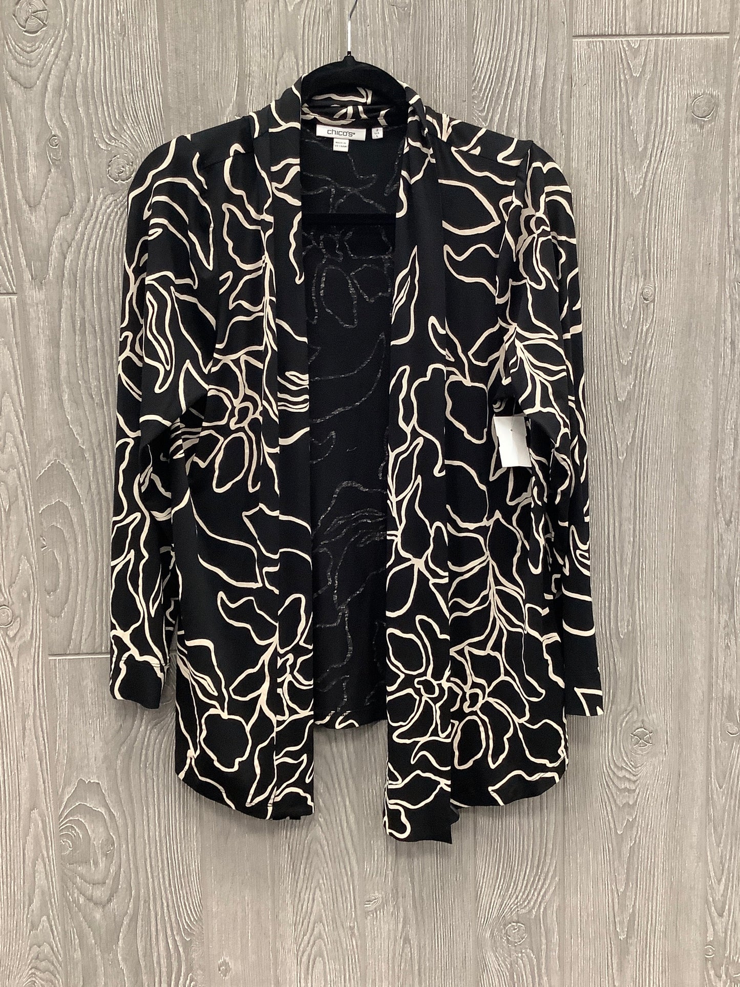 Cardigan By Chicos In Black, Size: L