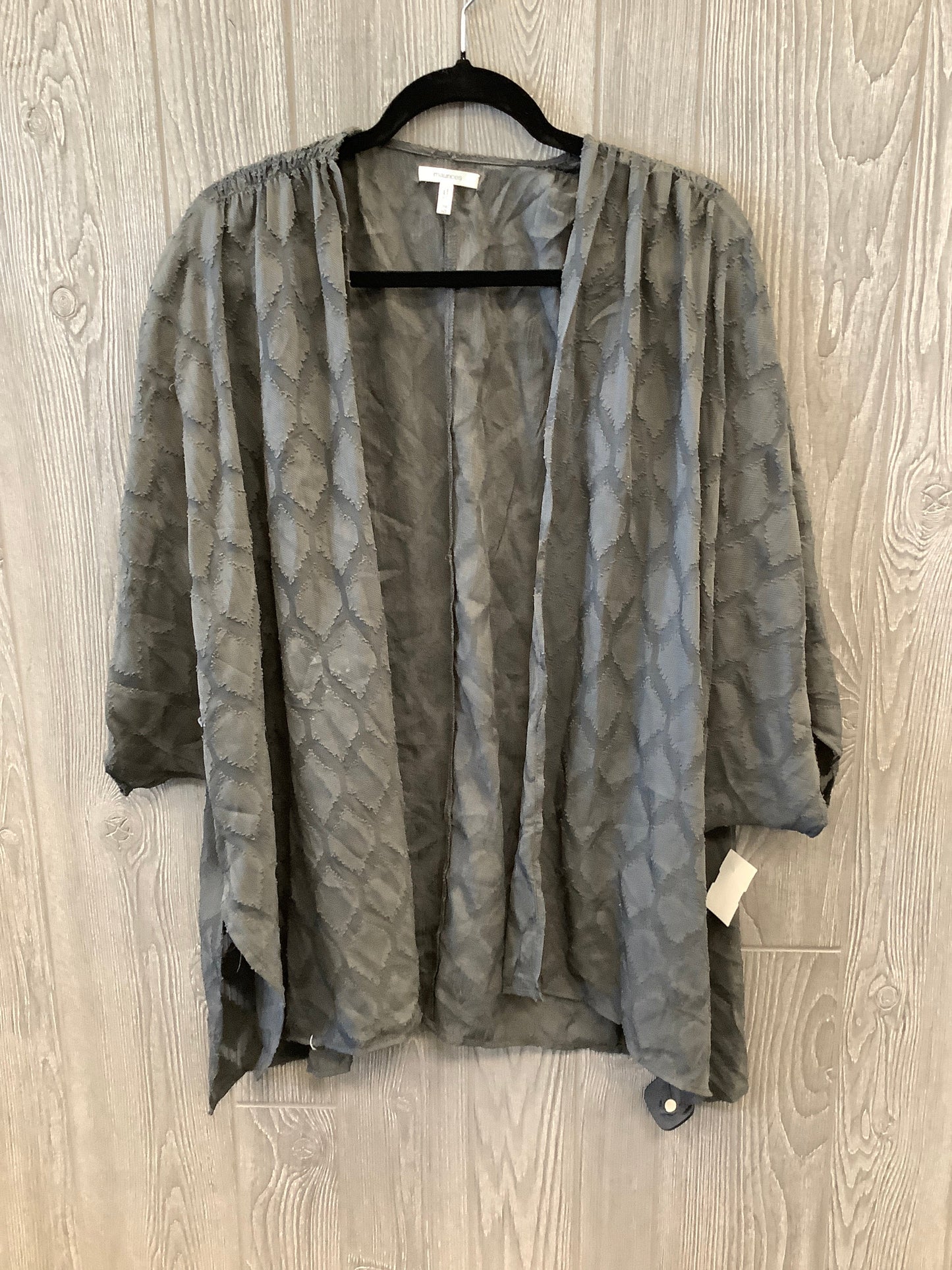 Kimono By Maurices In Grey, Size: Osfm