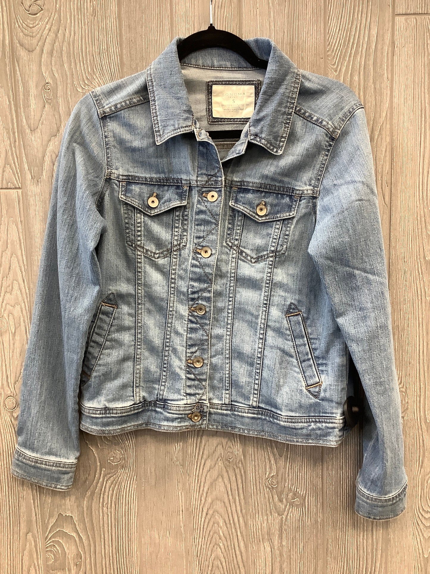 Jacket Denim By Sonoma In Blue, Size: S