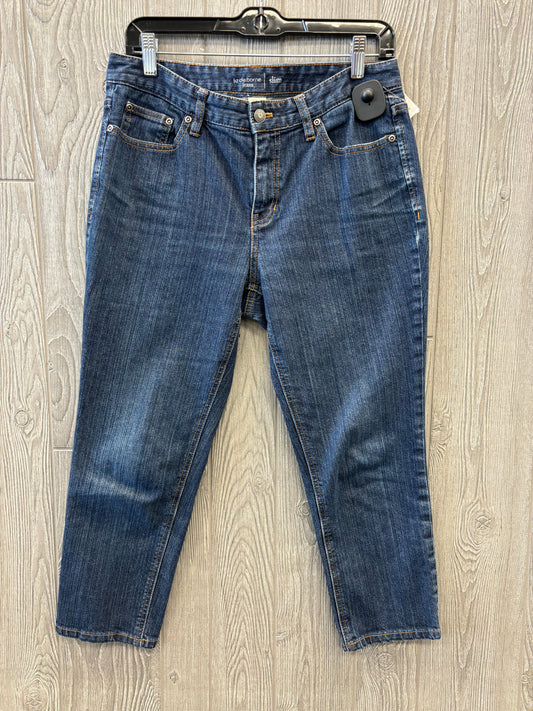 Jeans Straight By Liz Claiborne In Blue, Size: 8