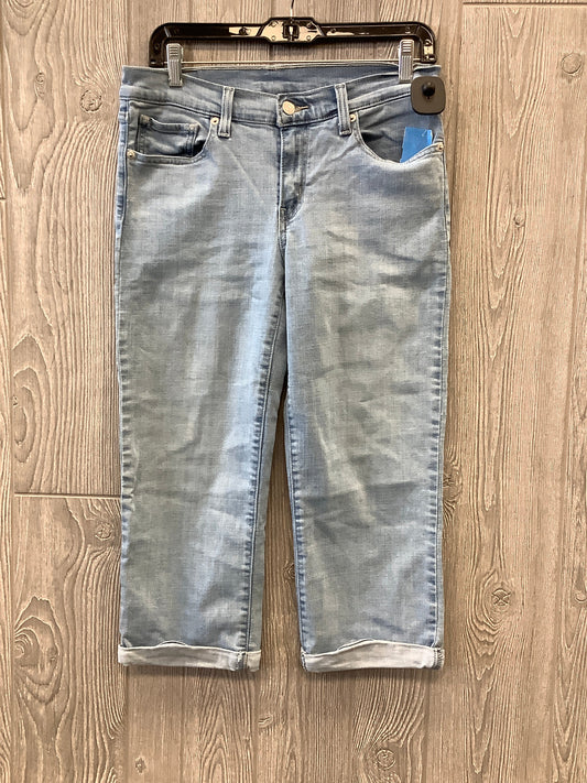 Capris By Levis In Blue Denim, Size: 4