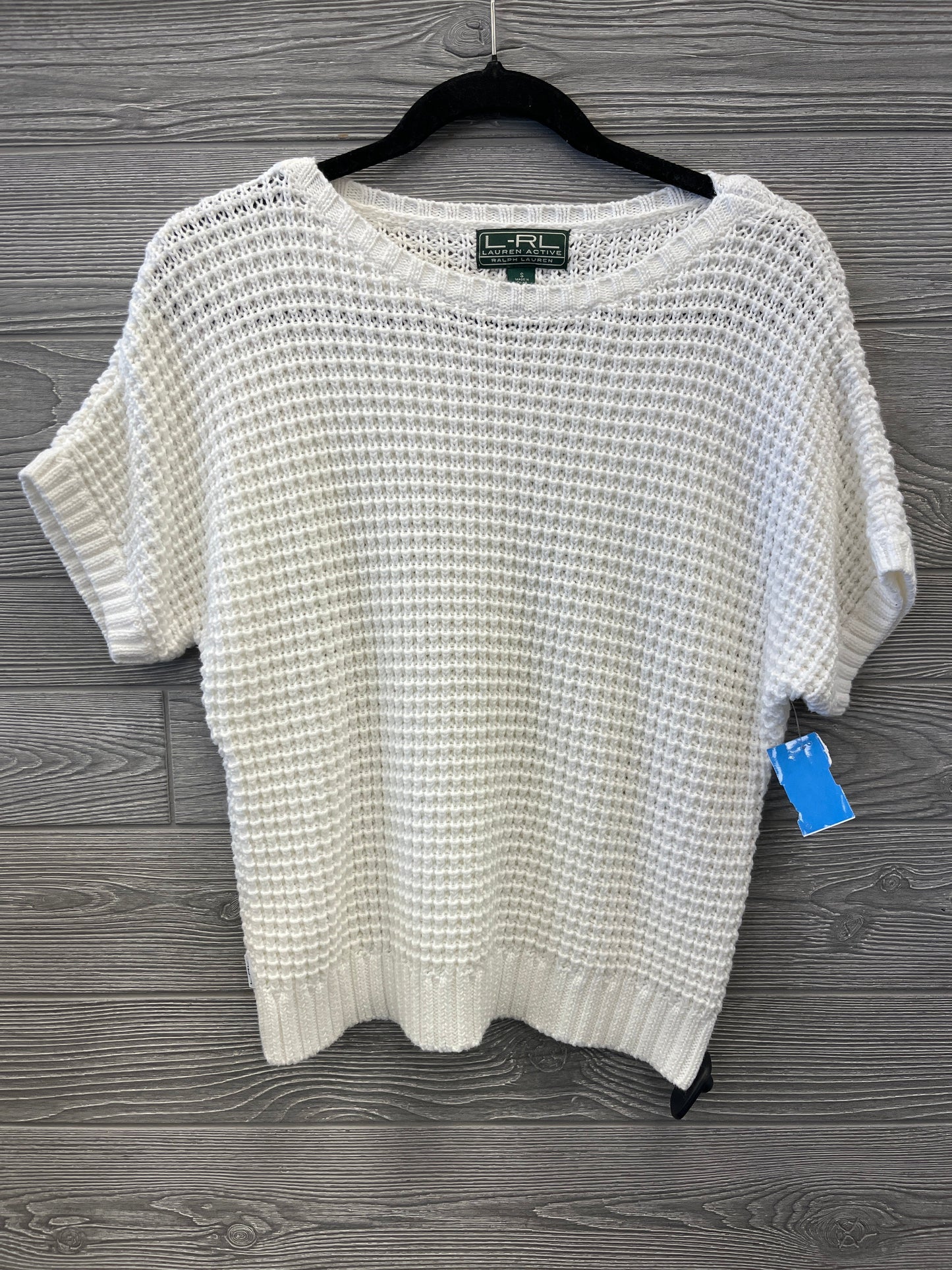 Sweater Short Sleeve By Ralph Lauren In White, Size: S