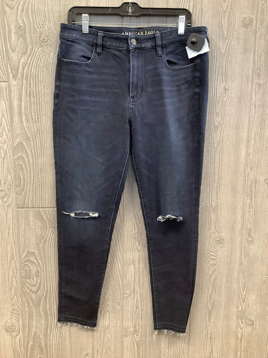 Jeans Skinny By American Eagle In Blue, Size: 12