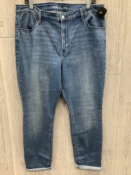 Jeans Straight By Old Navy In Blue, Size: 16