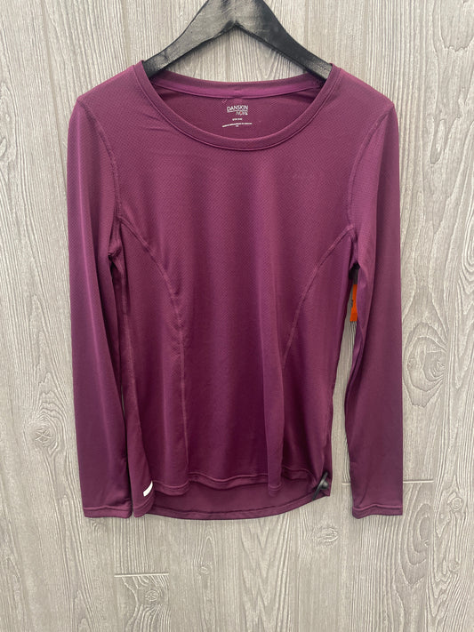 Athletic Top Long Sleeve Crewneck By Danskin Now In Purple, Size: S