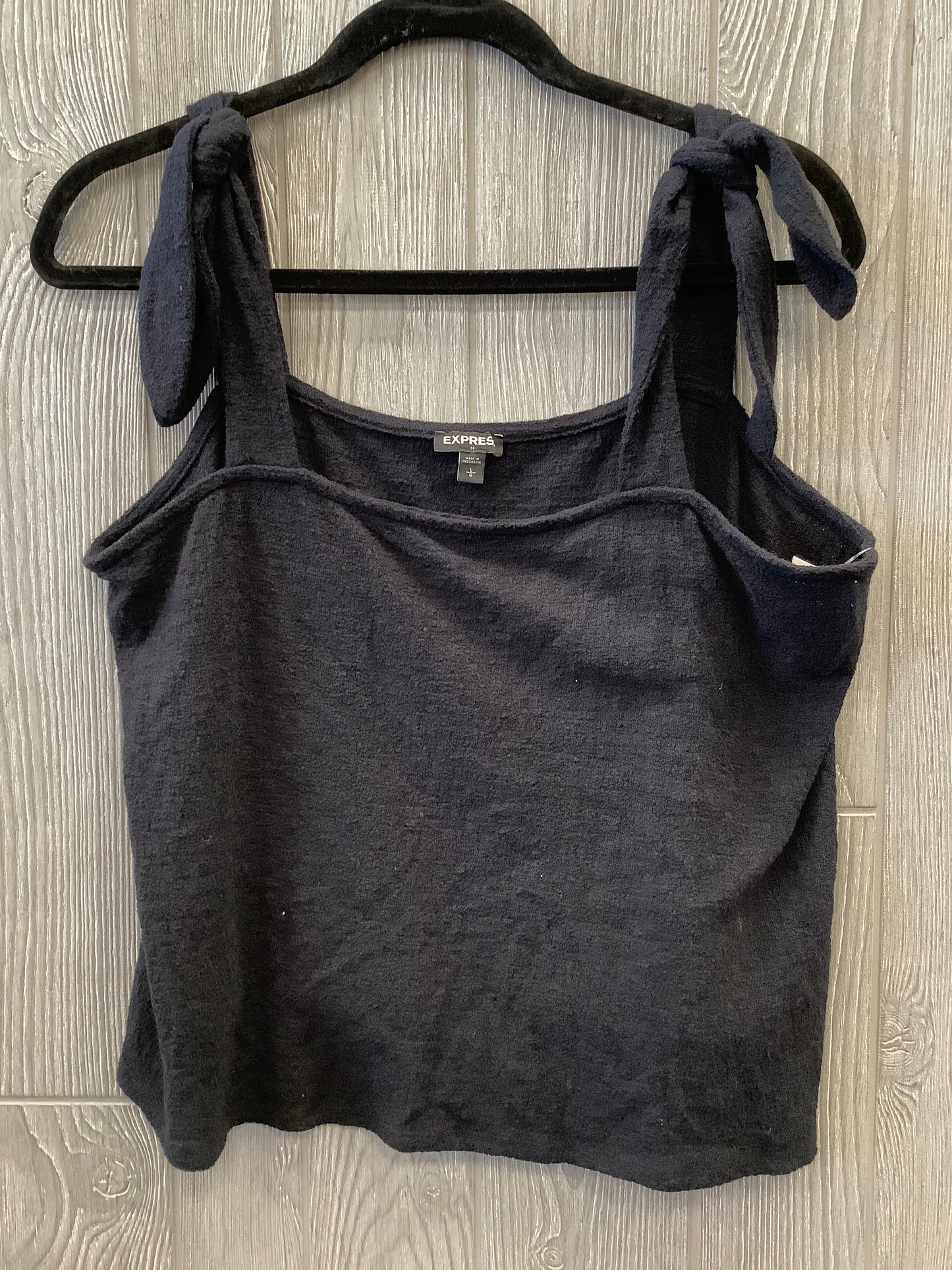 Top Sleeveless By Express In Black, Size: L