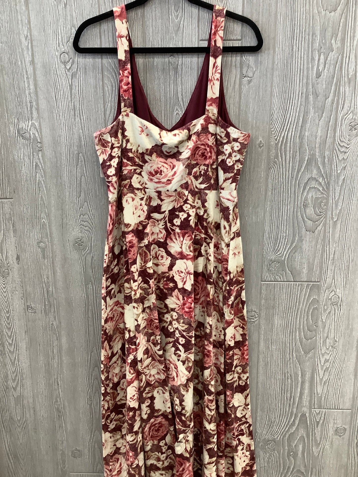 Dress Casual Maxi By Chaps In Red, Size: Xl