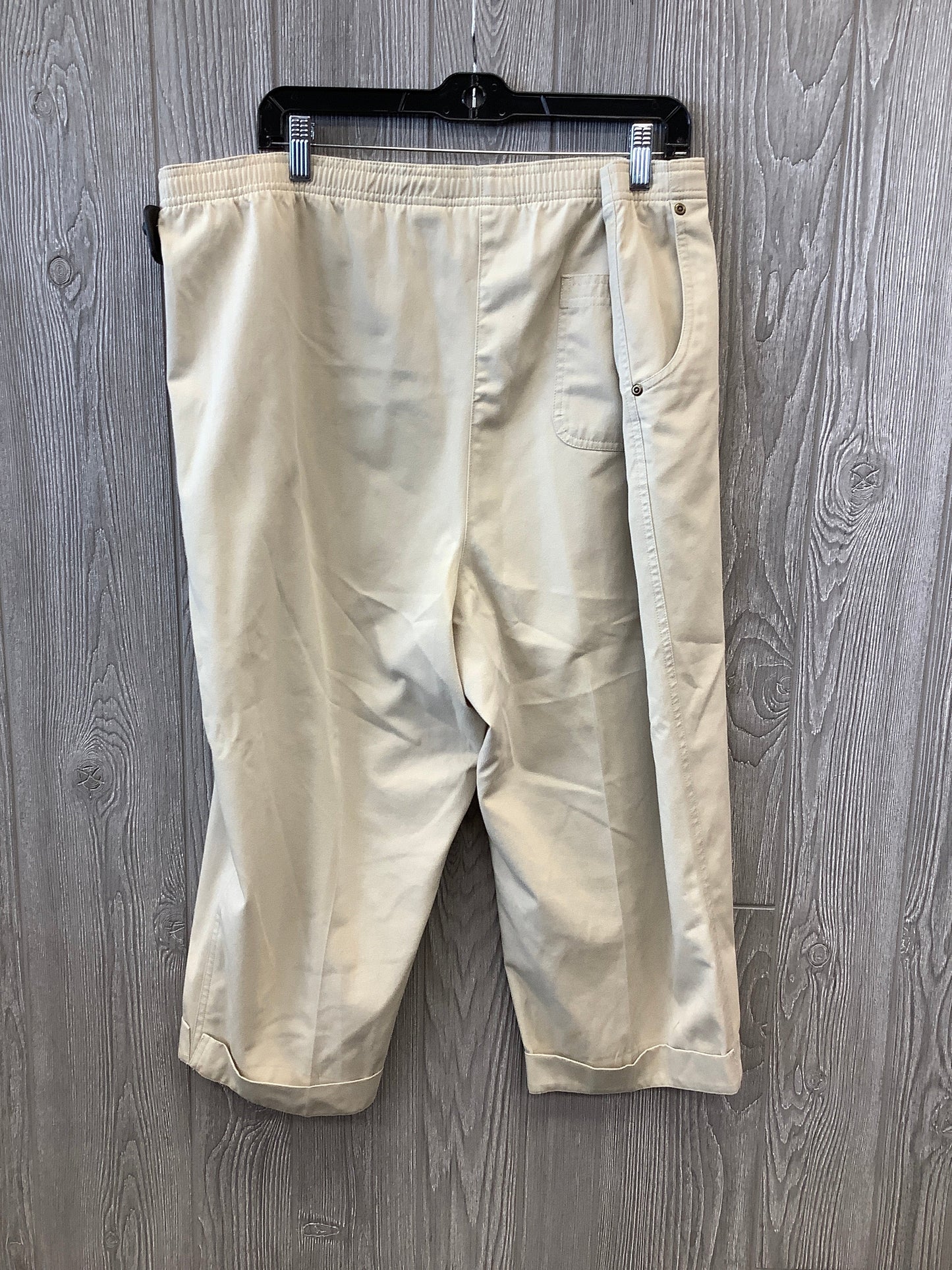 Tan Capris Studio Works, Size 16