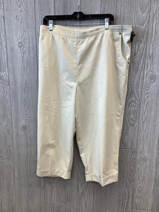 Tan Capris Studio Works, Size 16