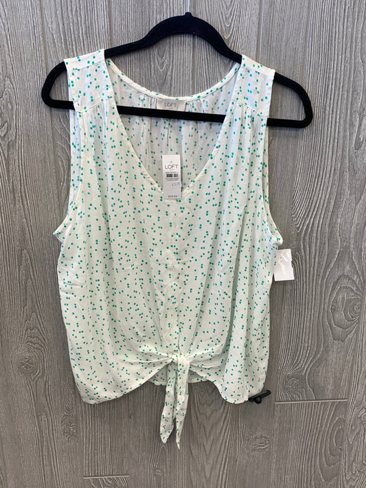 Top Sleeveless By Loft In White, Size: Xl