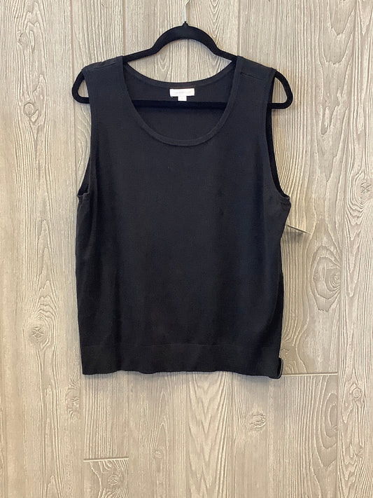 Top Sleeveless By Charter Club In Black, Size: Xl