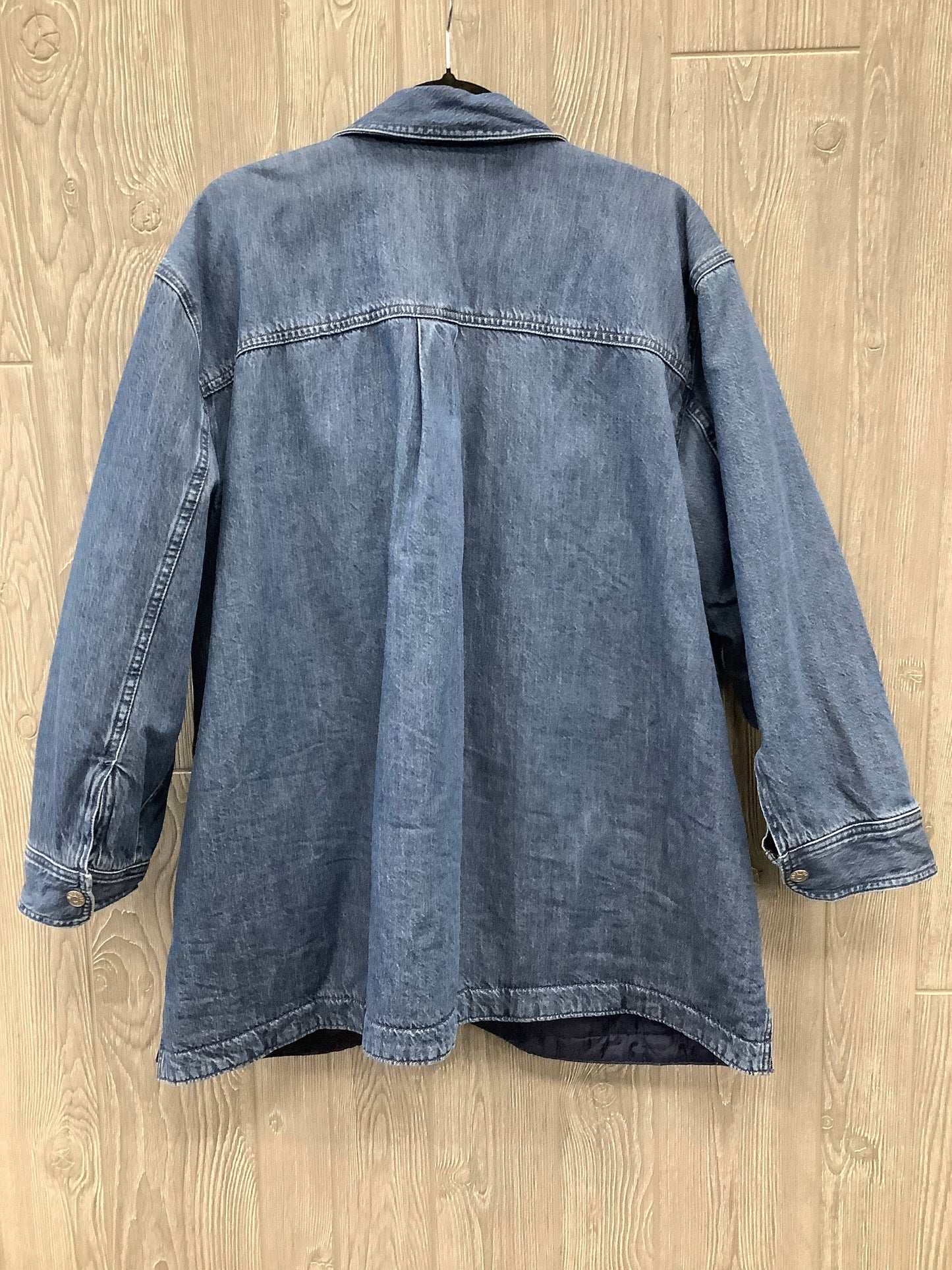 Jacket Denim By Madewell In Blue Denim, Size: 2x