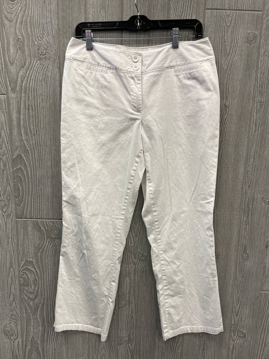 Jeans Straight By Cato In White, Size: 12