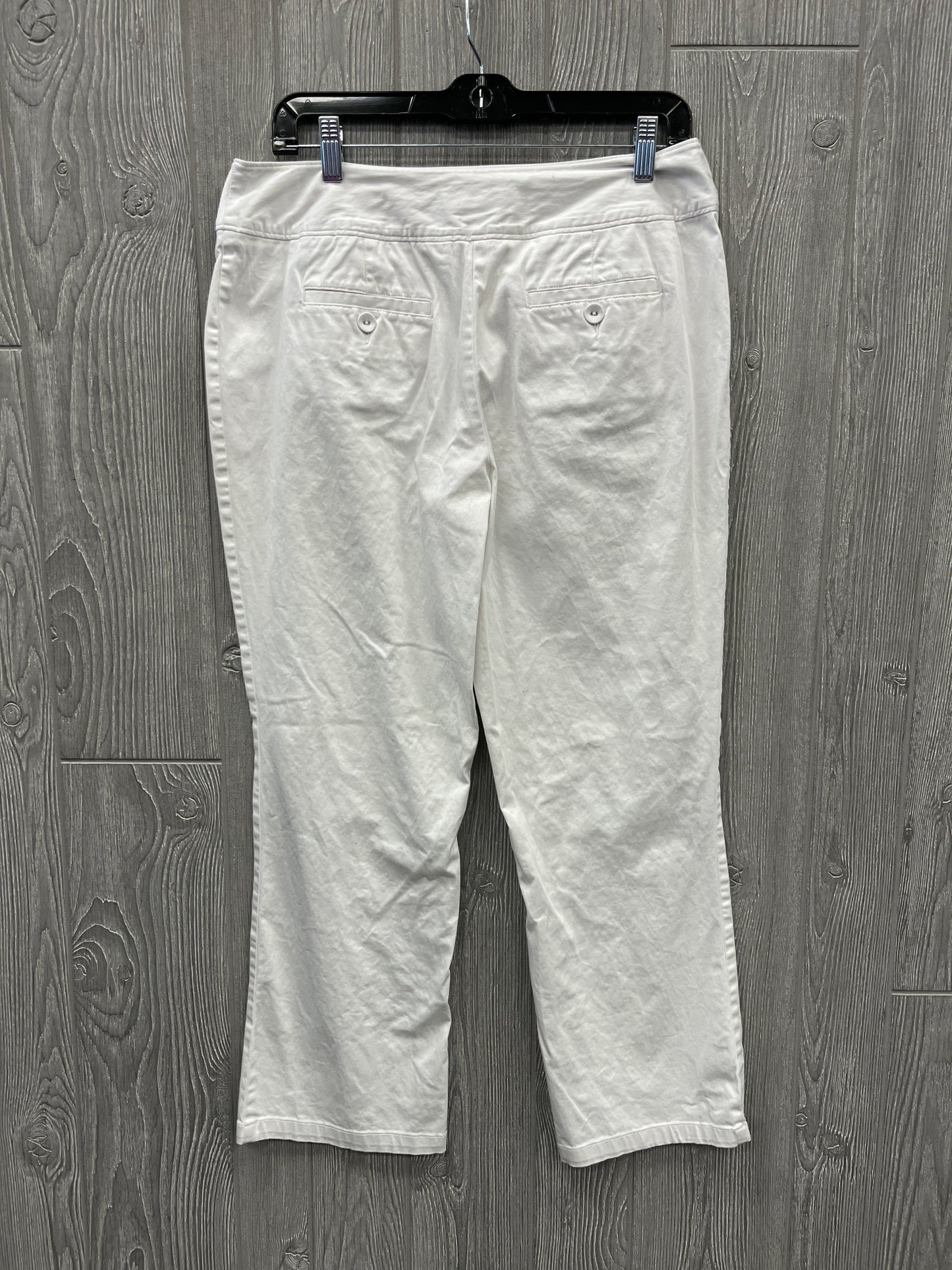 Jeans Straight By Cato In White, Size: 12