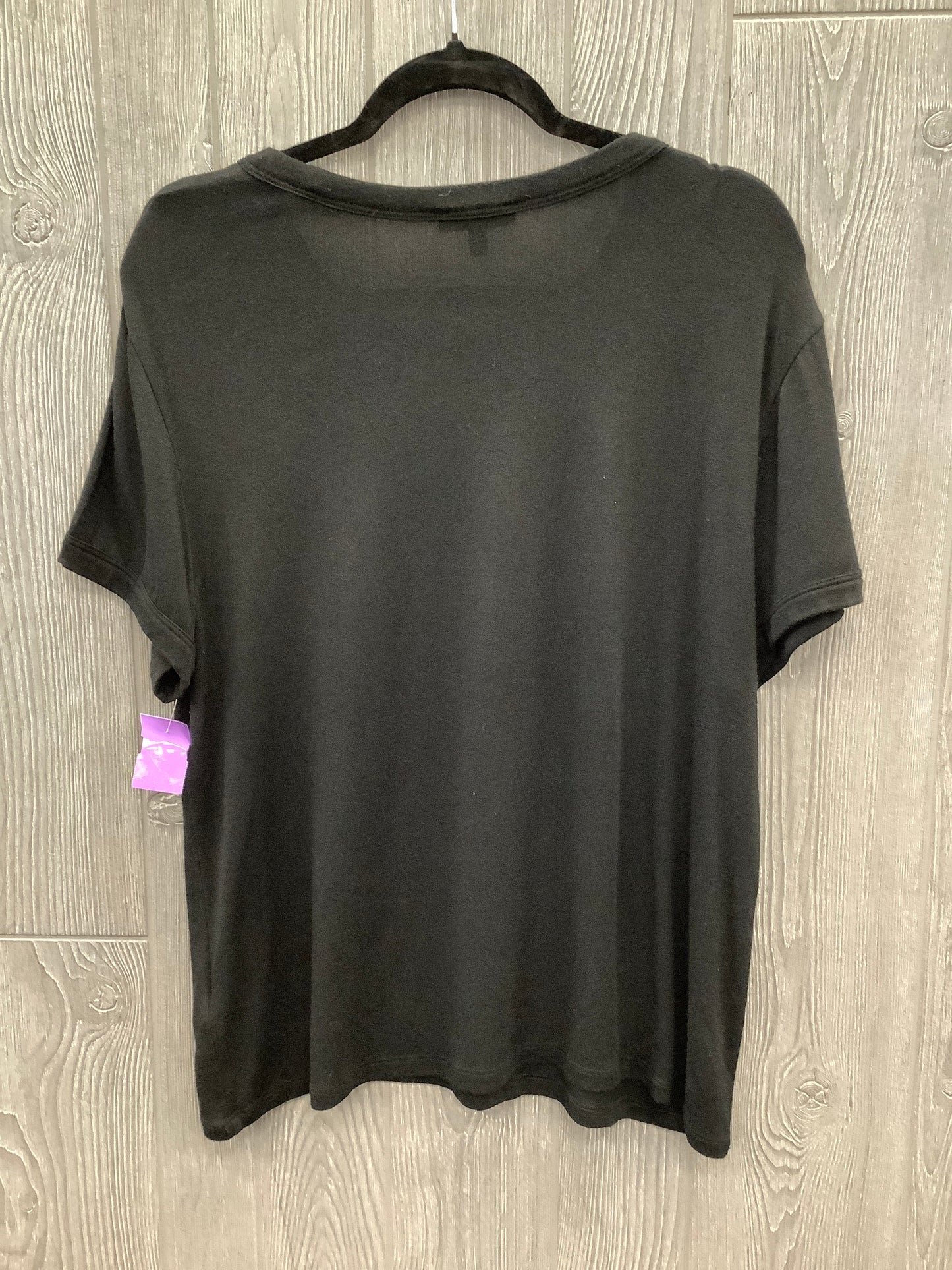 Top Short Sleeve By Express In Black, Size: Xl